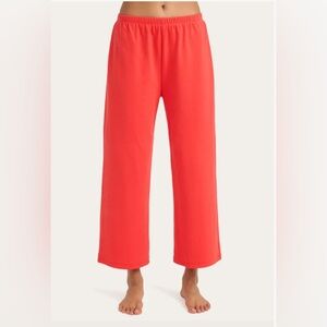 Cozyland Cici Crop Pant in Lipstick Red
